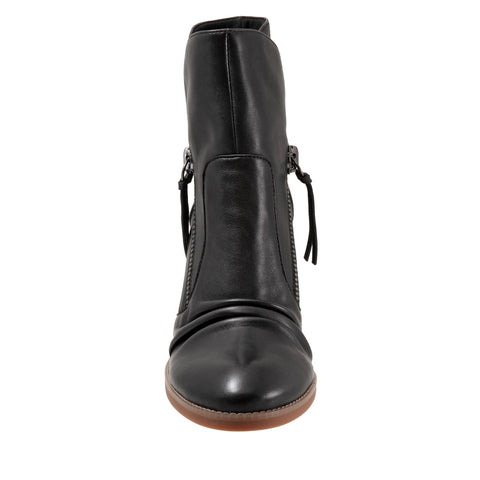 Softwalk Kendall S2054-001 Womens Black Narrow Leather Ankle & Booties Boots