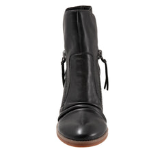 Softwalk Kendall S2054-001 Womens Black Narrow Leather Ankle & Booties Boots