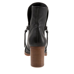 Softwalk Kendall S2054-001 Womens Black Narrow Leather Ankle & Booties Boots