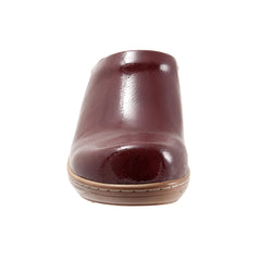 Softwalk Madison S2056-671 Womens Burgundy Narrow Leather Clog Flats Shoes