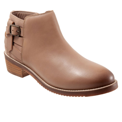 Softwalk Raleigh S2155-063 Womens Brown Wide Leather Ankle & Booties Boots