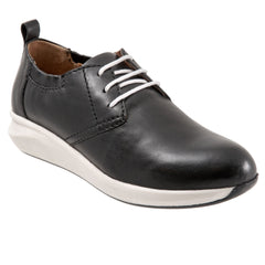 Softwalk Inez S2169-001 Womens Black Wide Leather Lifestyle Sneakers Shoes