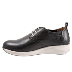 Softwalk Inez S2169-001 Womens Black Wide Leather Lifestyle Sneakers Shoes