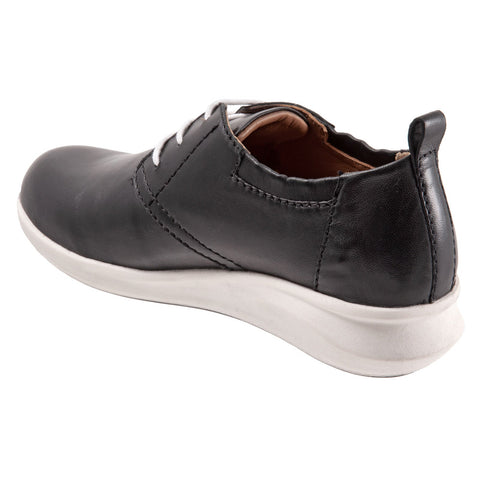 Softwalk Inez S2169-001 Womens Black Wide Leather Lifestyle Sneakers Shoes