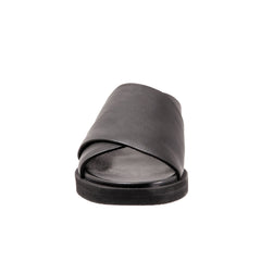 Softwalk Kara S2209-001 Womens Black Wide Leather Slides Sandals Shoes
