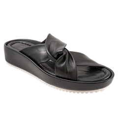 Softwalk Emmie S2221-001 Womens Black Wide Leather Strap Sandals Shoes