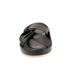 Softwalk Emmie S2221-001 Womens Black Wide Leather Strap Sandals Shoes