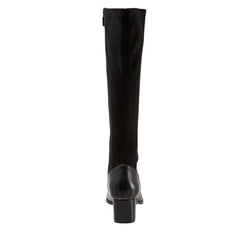 Trotters Kirby Wide Calf T2067-001 Womens Black Extra Wide Knee High Boots