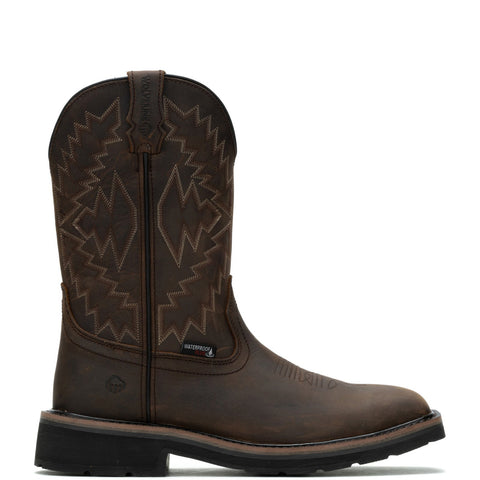 Wolverine Rancher Arrow Waterproof Steel Toe Mens Brown Wide Work Boots