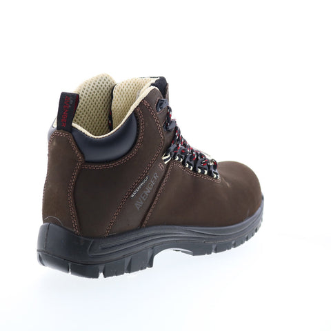 Avenger Breaker Composite Toe Electric Hazard PR WP 6" Mens Brown Wide Boots