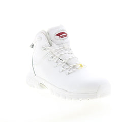 Avenger Flight Mid Alloy Toe SD 10 A7423 Mens White Leather Work Boots