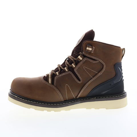 Avenger Wedge Soft Toe Electric Hazard PR WP 6" A7606 Mens Brown Work Boots