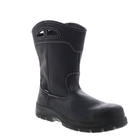 Avenger Wellington Composite Toe Electrical Hazard WP Mens Black Work Boots