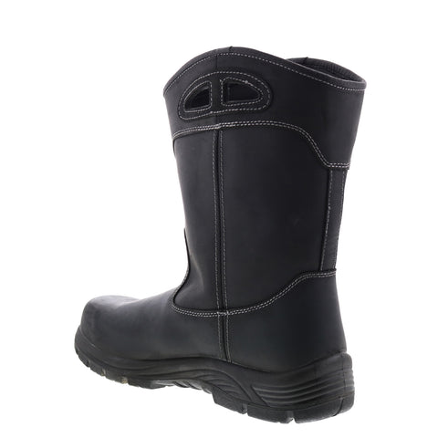 Avenger Wellington Composite Toe Electrical Hazard WP Mens Black Work Boots