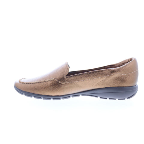 Easy Spirit Abide 8 SEABIDE8 Womens Brown Wide Leather Loafer Flats Shoes