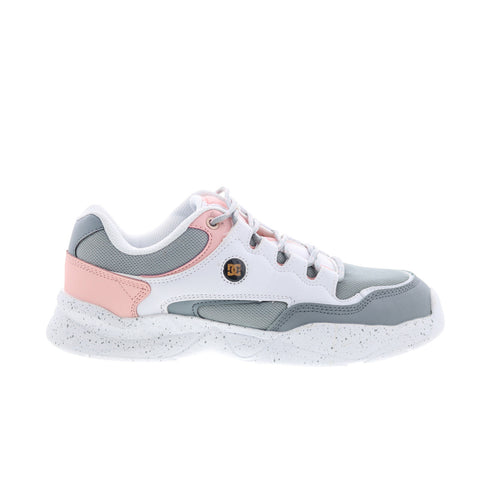DC Decel ADJS700091-AMP Womens Gray Leather Skate Inspired Sneakers Shoes