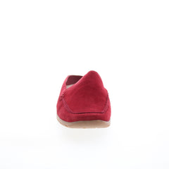 Easy Spirit Aggie SEAGGIE Womens Red Wide Suede Slip On Clog Flats Shoes