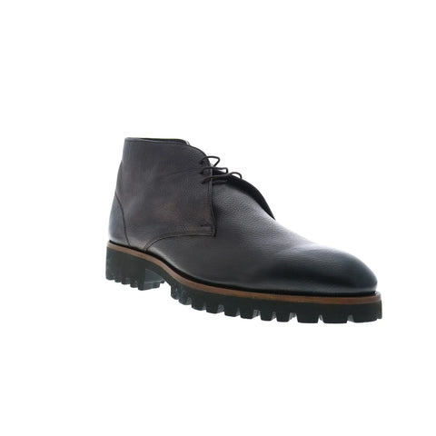 Di Bianco Alba Ciana Tmoro Mens Brown Leather Lace Up Chukkas Boots