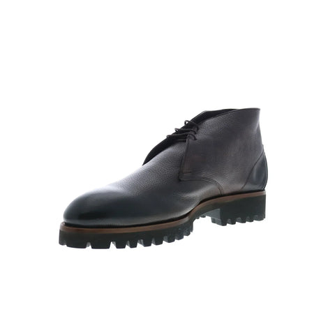 Di Bianco Alba Ciana Tmoro Mens Brown Leather Lace Up Chukkas Boots