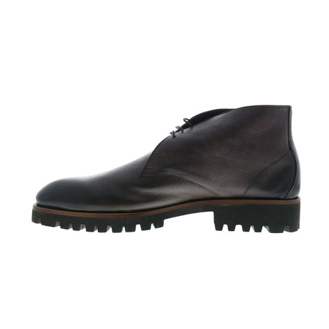Di Bianco Alba Ciana Tmoro Mens Brown Leather Lace Up Chukkas Boots