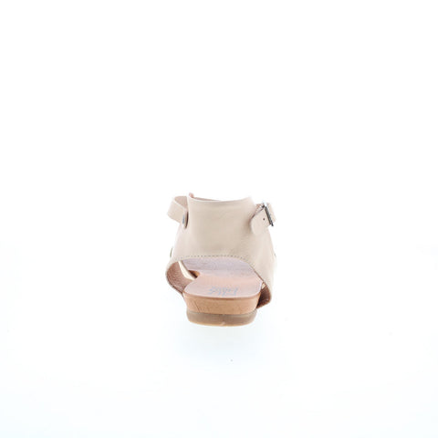 Miz Mooz Annalise-EU Womens Beige Leather Hook & Loop Strap Sandals Shoes