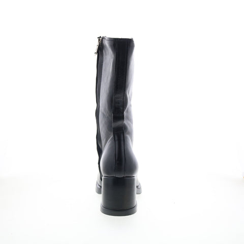 A.S. 98 Ansel Womens Black Leather Zipper Casual Dress Boots