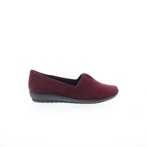 Easy Spirit Arlie 2 SEARLIE2 Womens Red Canvas Slip On Loafer Flats Shoes