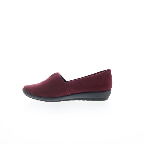 Easy Spirit Arlie 2 SEARLIE2 Womens Red Canvas Slip On Loafer Flats Shoes