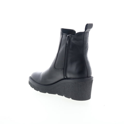 Miz Mooz Averie Womens Black Leather Zipper Chelsea Boots