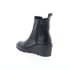 Miz Mooz Averie Womens Black Leather Zipper Chelsea Boots