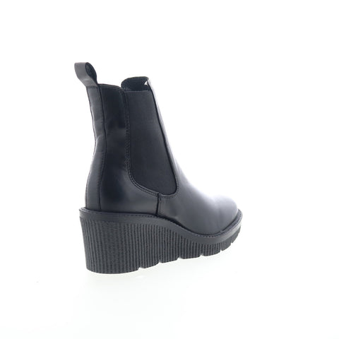 Miz Mooz Averie Womens Black Leather Zipper Chelsea Boots