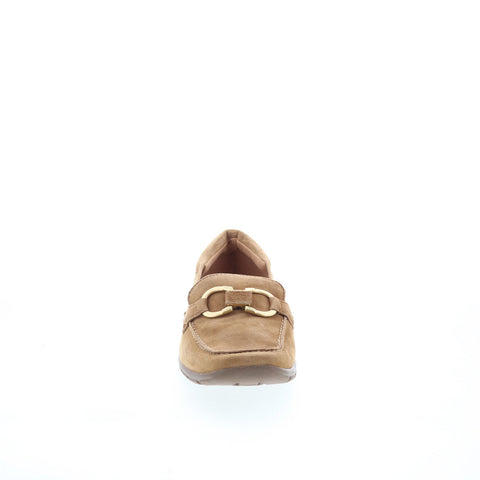 Easy Spirit Avienta SEAVIENTA Womens Brown Narrow Suede Loafer Flats Shoes