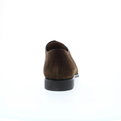 Di Bianco Bergamo Suede SC538 Mens Brown Oxfords & Lace Ups Cap Toe Shoes