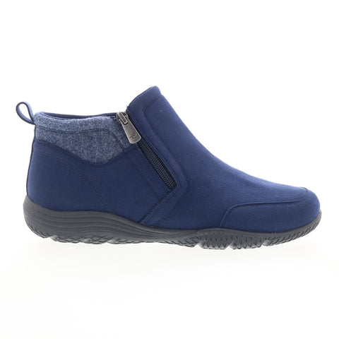 Easy Spirit Balsim 2 SEBALSIM2 Womens Blue Wide Canvas Casual Dress Boots