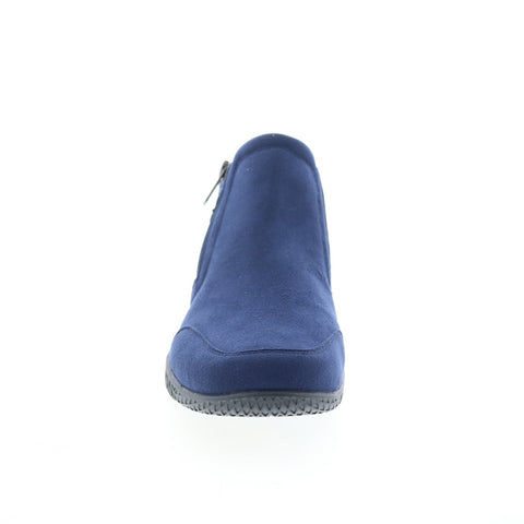 Easy Spirit Balsim 2 SEBALSIM2 Womens Blue Wide Canvas Casual Dress Boots