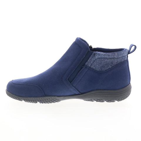 Easy Spirit Balsim 2 SEBALSIM2 Womens Blue Wide Canvas Casual Dress Boots
