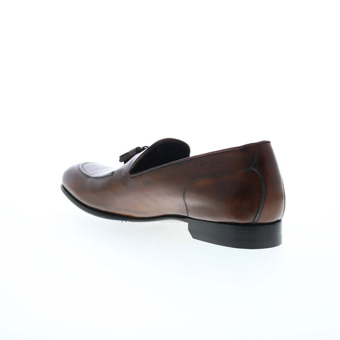 Di Bianco Bari Sella Mens Brown Leather Loafers & Slip Ons Casual Shoes
