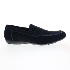 Bruno Magli Benito BENITO2 Mens Blue Suede Loafers Slip Ons