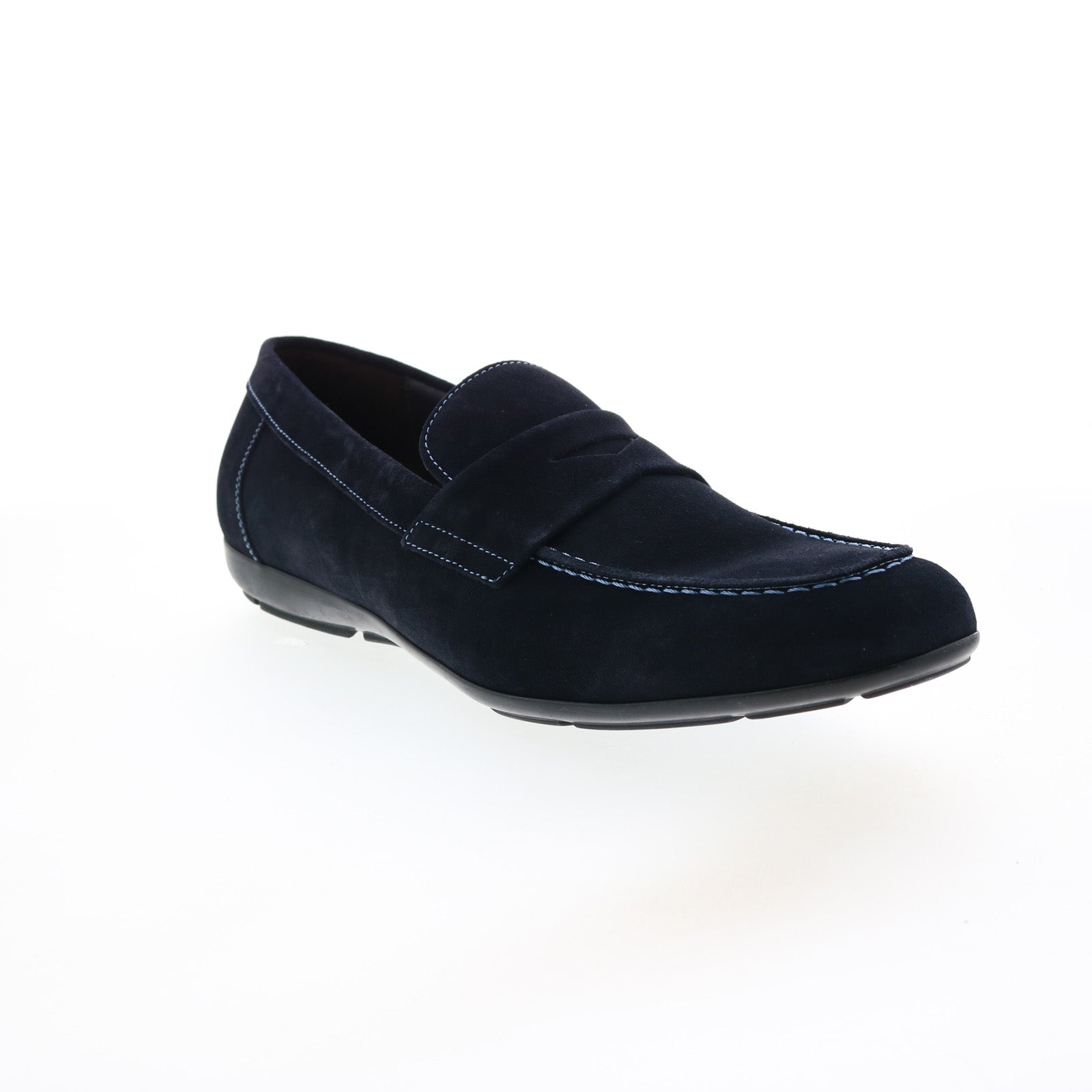 Bruno Magli Benito BENITO2 Mens Blue Suede Loafers Slip Ons