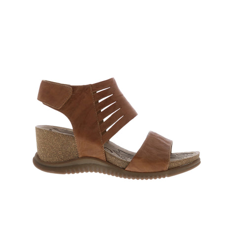 Bionica Gracen BI0013200 Womens Brown Leather Slip On Wedges Sandals Shoes