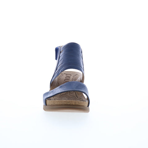 Bionica Gracen BI0013277 Womens Blue Leather Strap Wedges Sandals Shoes
