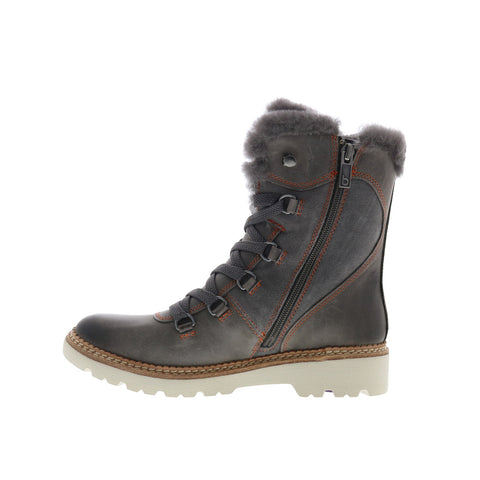 Bionica Demee BI0017908 Womens Gray Suede Lace Up Casual Dress Boots