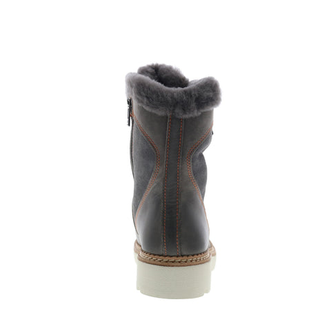 Bionica Demee BI0017908 Womens Gray Suede Lace Up Casual Dress Boots