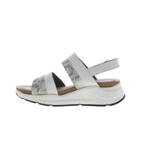 Bionica Odelia BI0020754 Womens White Leather Strap Slingback Sandals Shoes