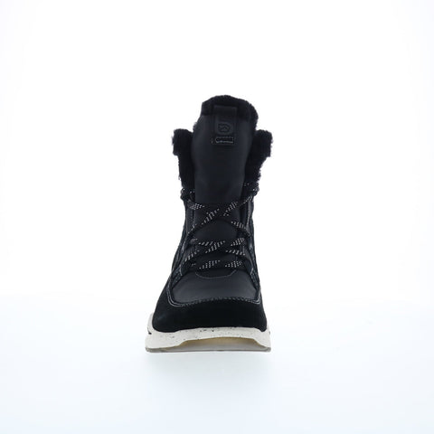 Bionica Olesha BI0022801 Womens Black Leather Lace Up Casual Dress Boots