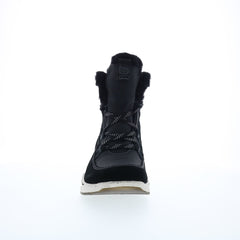 Bionica Olesha BI0022801 Womens Black Leather Lace Up Casual Dress Boots