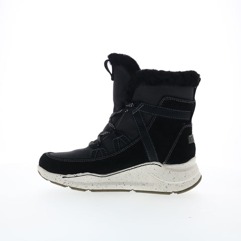 Bionica Olesha BI0022801 Womens Black Leather Lace Up Casual Dress Boots