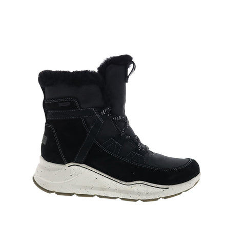 Bionica Olesha BI0022801 Womens Black Leather Lace Up Casual Dress Boots