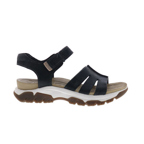 Bionica Naddell BI0024801 Womens Black Leather Strap Sport Sandals Shoes