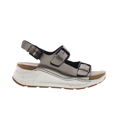 Bionica Olin BI0025508 Womens Gray Leather Strap Slingback Sandals Shoes